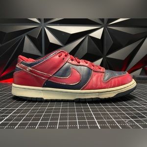 Vintage 1999 Nike Dunk Low Midnight Blue/Varsity Red size 10